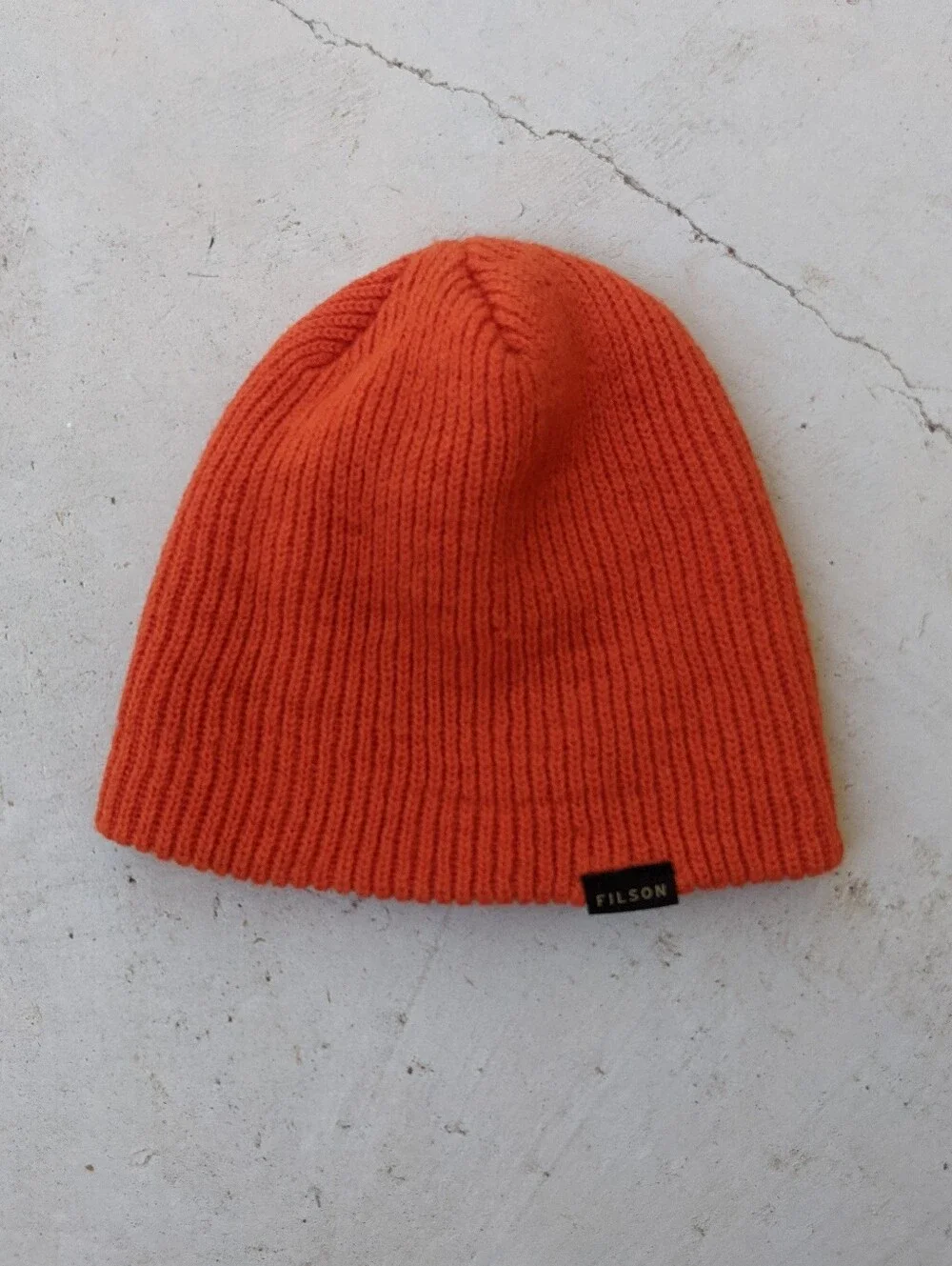 Filson Bright Orange Wool Winter Beanie